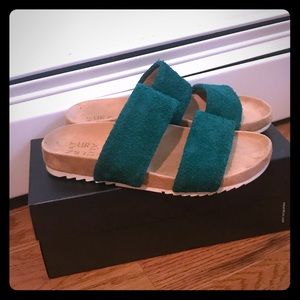 Naturalizer Shoes - Minimalist slide sandal - Green, size 8 Naturalizer Shoes - Minimalist slide sandal - Green, size 8